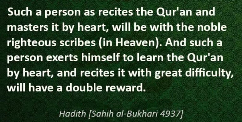 Hadith about Quran Recitation