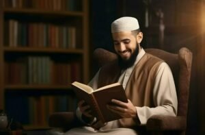 Man Reading Quran 